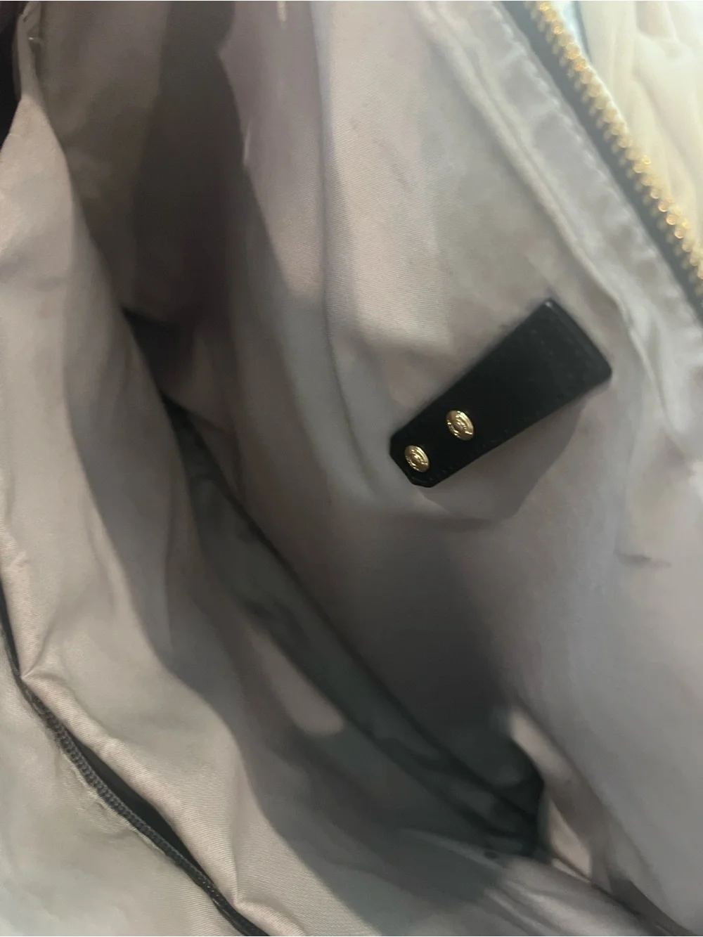Tumi Black Leather Laptop Bag with Gold Hardware